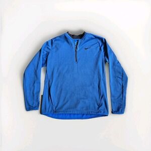 Men's Nike Dri-Fit Golf 1/4 Quarter Zip Jacket Sz Large Blue *NEW* golf Running